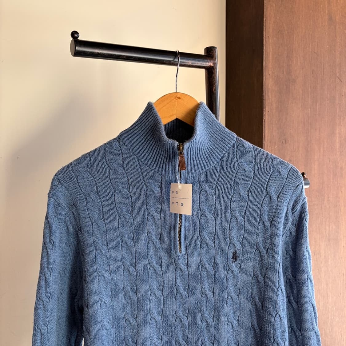 15287 - 폴로 랄프로렌 케이블 반집업 니트 상품이미지1