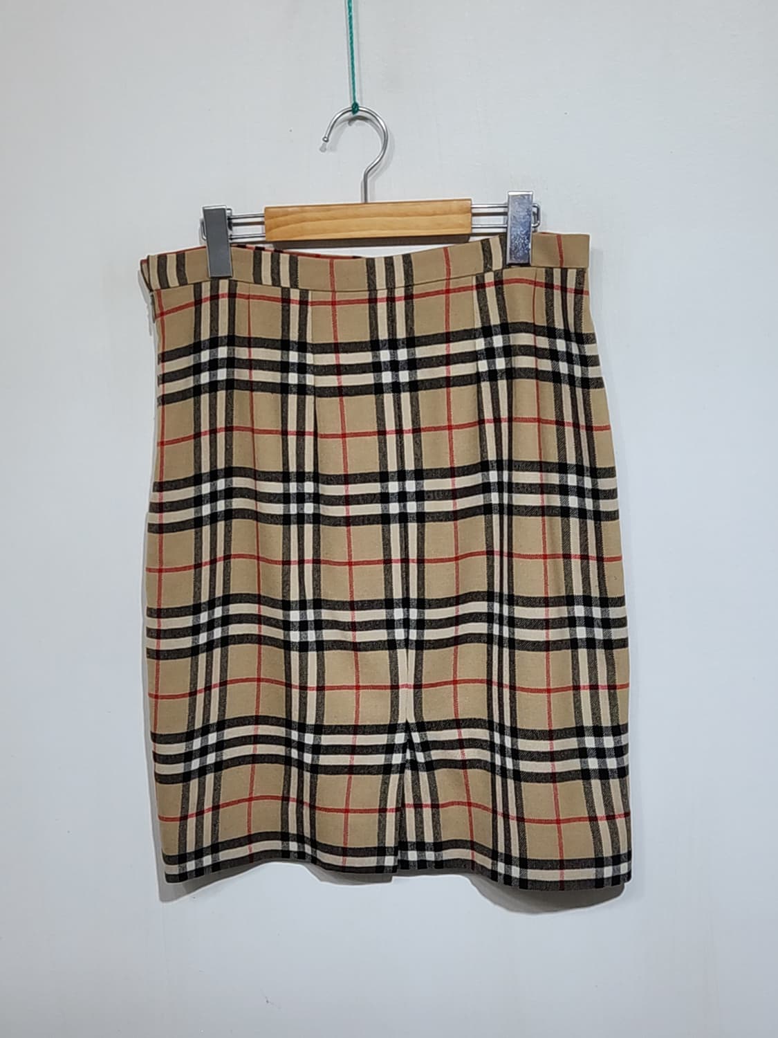 (31) 버버리 노바체크 스커트 울 모직 치마 영국판  상품이미지1
