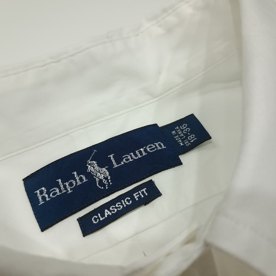 CL470 2XL 폴로 00s 코튼 핀포인트 화이트 셔츠 남방 상품이미지3