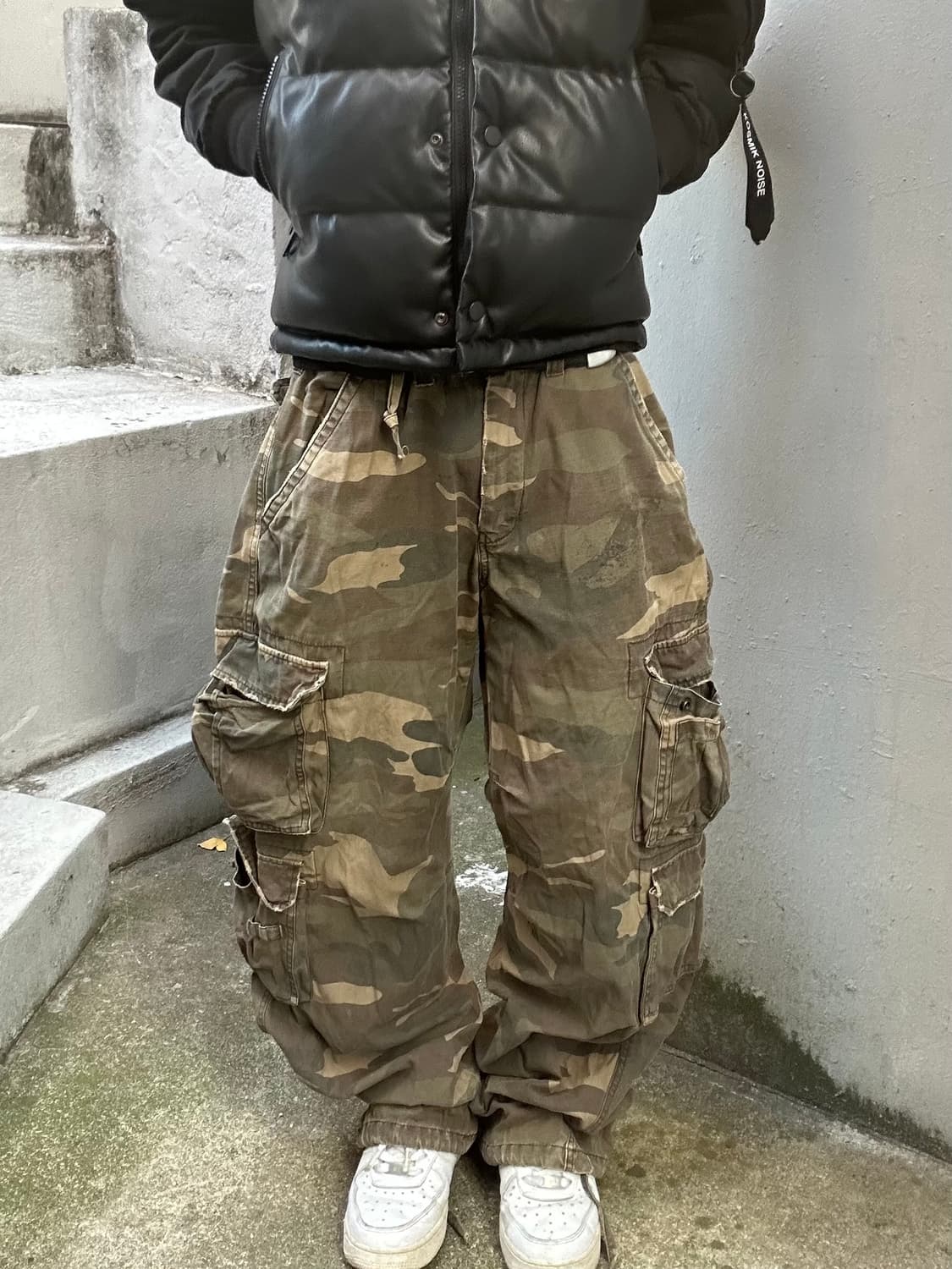 *rare* 2000s vtg Y2K 멀티포켓 밀리터리 카고팬츠 상품이미지1