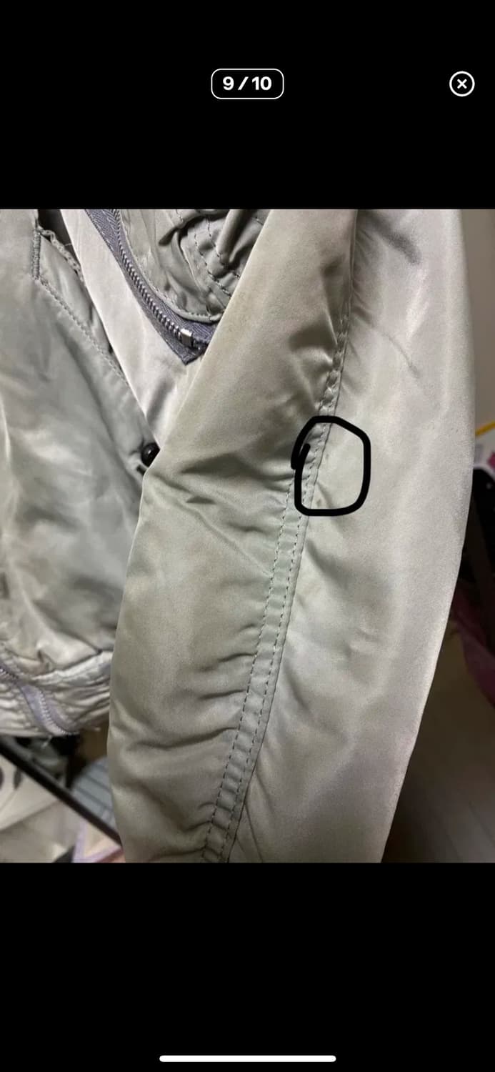 L) 90s USA 알파사 ma1 그레이 상품이미지9