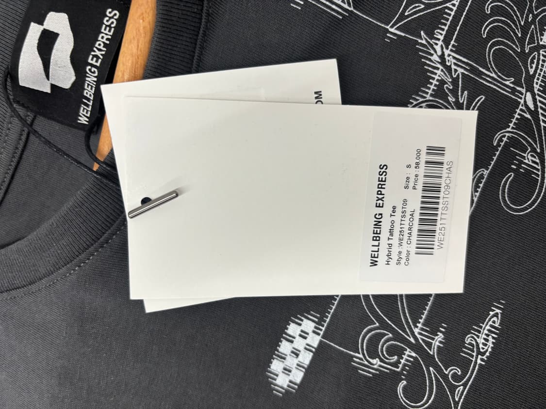웰빙익스프레스 챠콜색 반팔티 상품이미지3