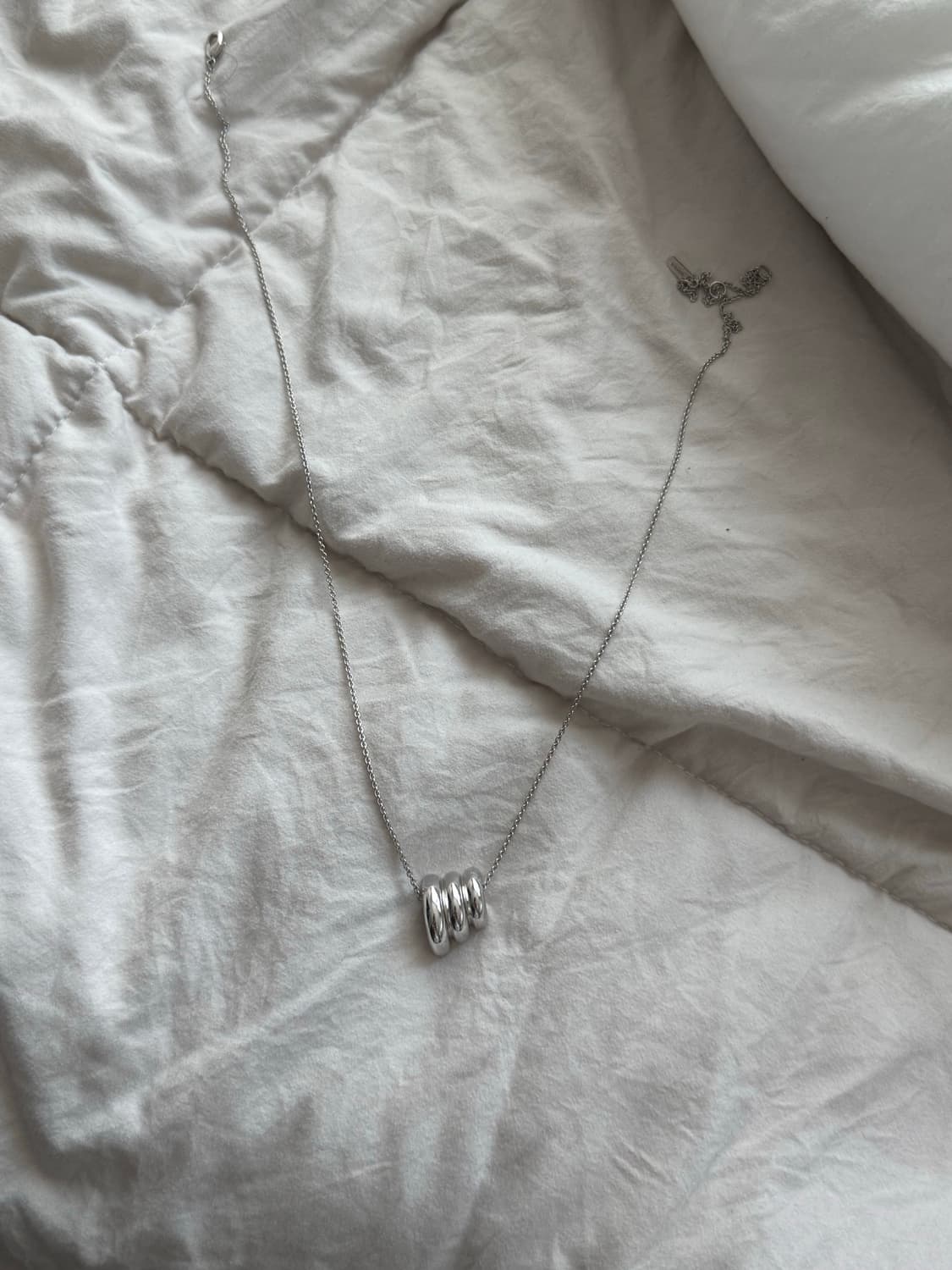 (계좌거래가격) 넘버링 5738 목걸이 실버 상품이미지3