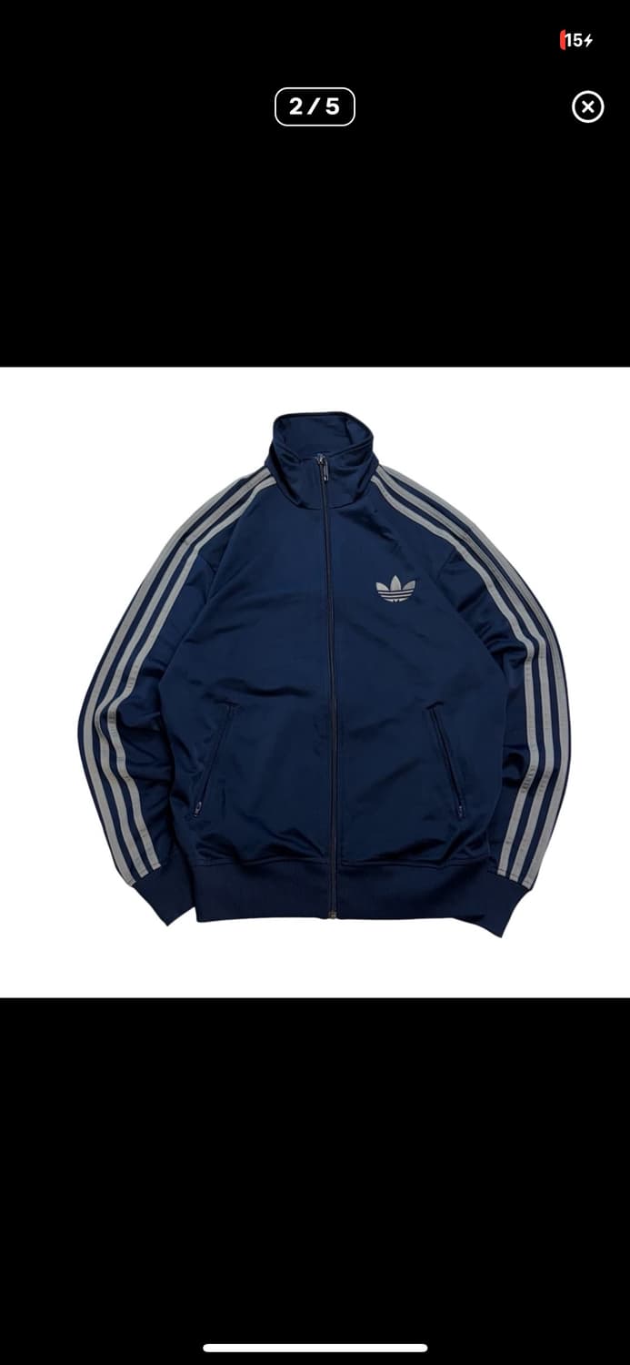 초레어 100 네이비 그레이 아디다스 구 파이어버드 져지 L 상품이미지2