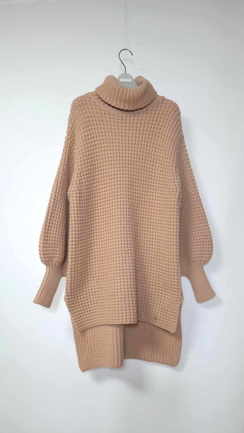 테드베이커 울 블렌드 벌룬소매 터틀넥 니트 55~66 상품이미지3