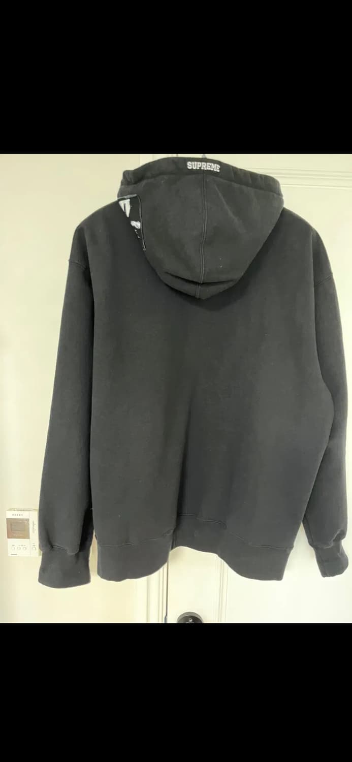 (XL) 슈프림 x 더 크로우 집업 후드 스웨트셔츠 블랙 - 21FW 상품이미지2
