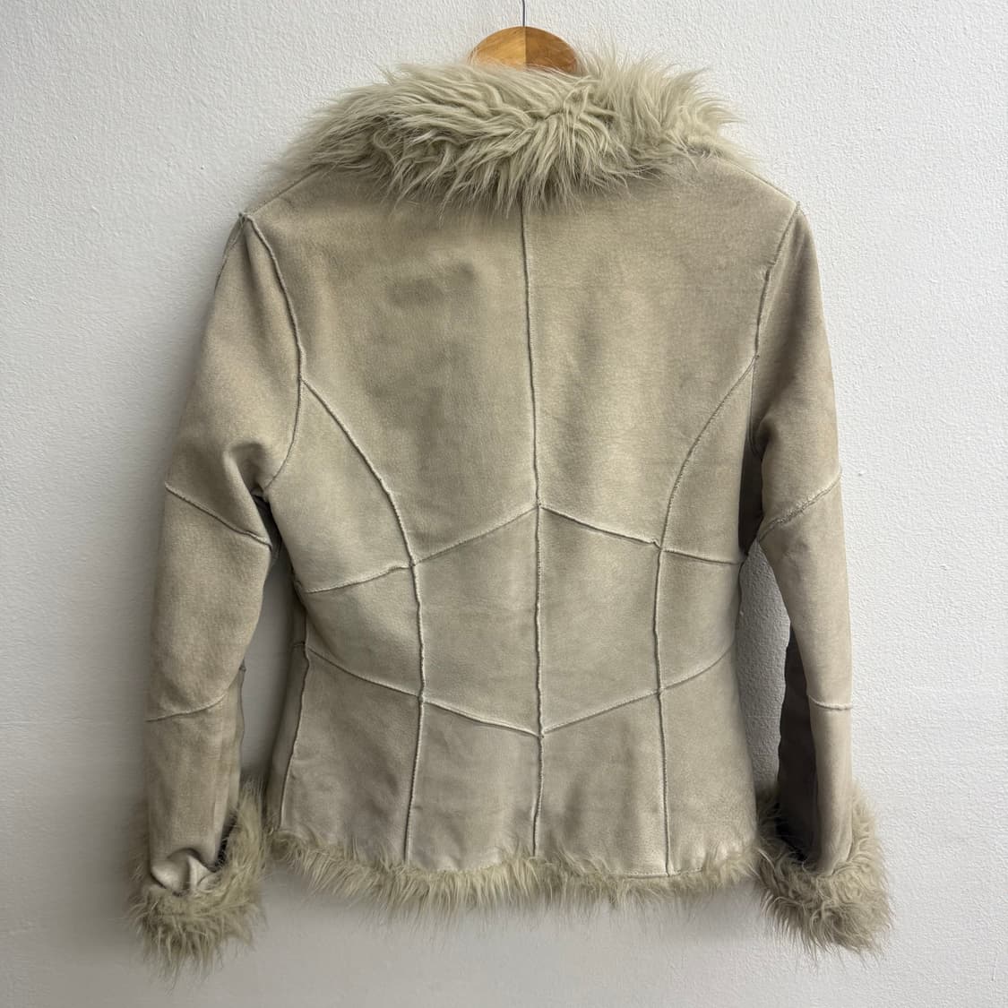 MORGAN 스웨이드&인조 모피 자켓 (M) 상품이미지3