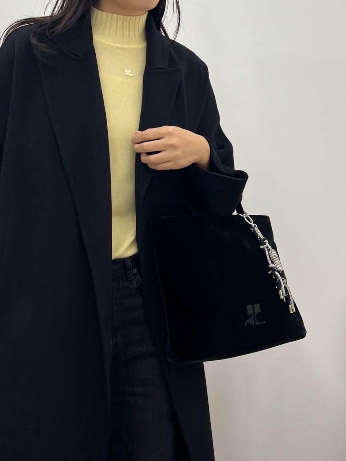 courreges / 꾸레쥬 옐로우 캐시미어 니트   상품이미지8