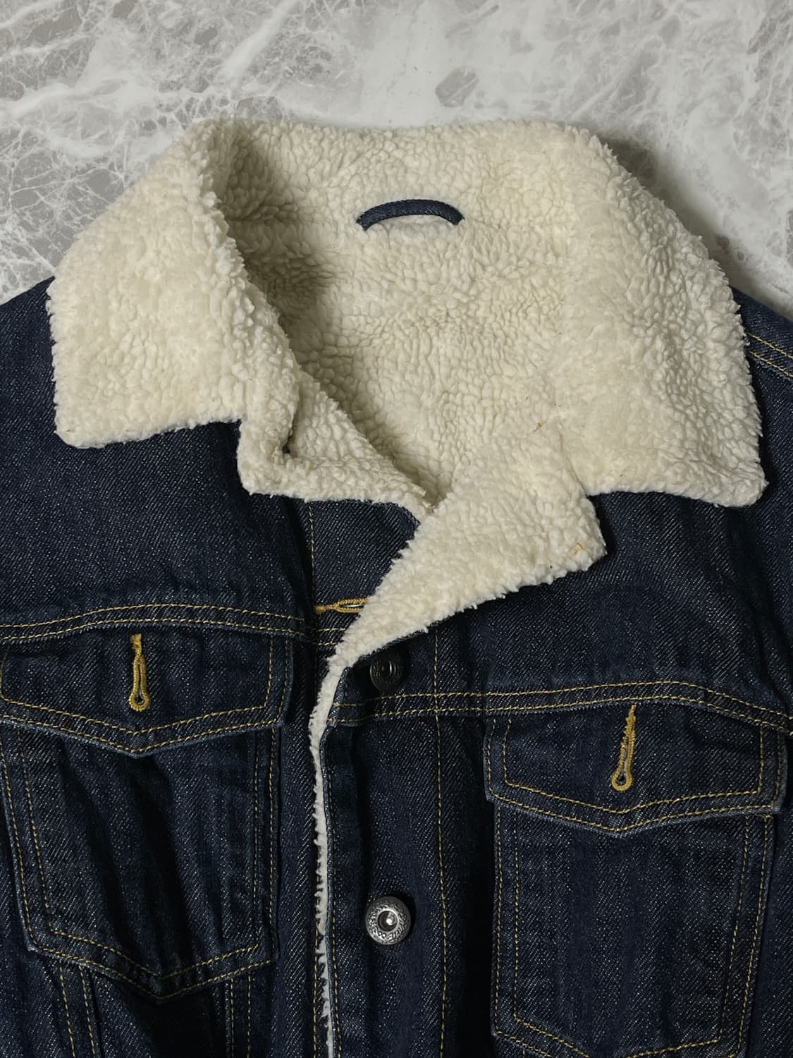 fur denim jacket 상품이미지3