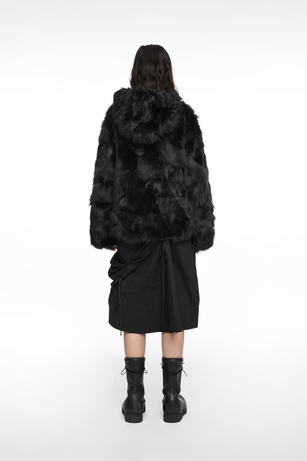 나체 리버시블 퍼자켓 새상품 상품이미지2