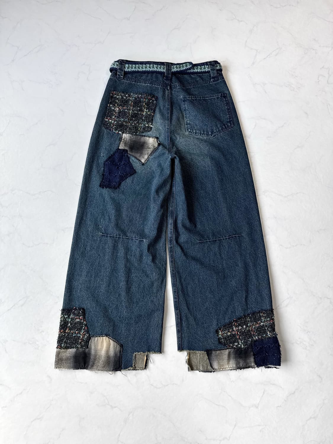 TΣist Erosion Baggy Denim Pants / Blue 상품이미지1