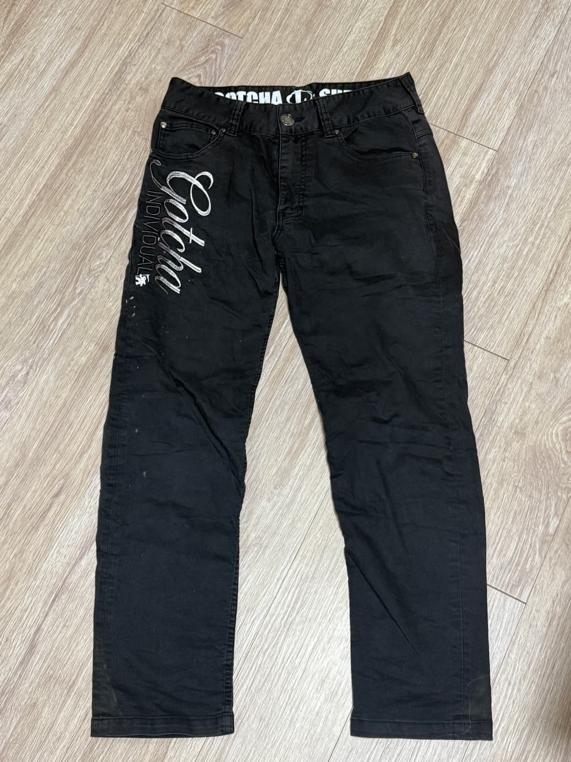 y2k pants 빈티지 레터링 바지 상품이미지1