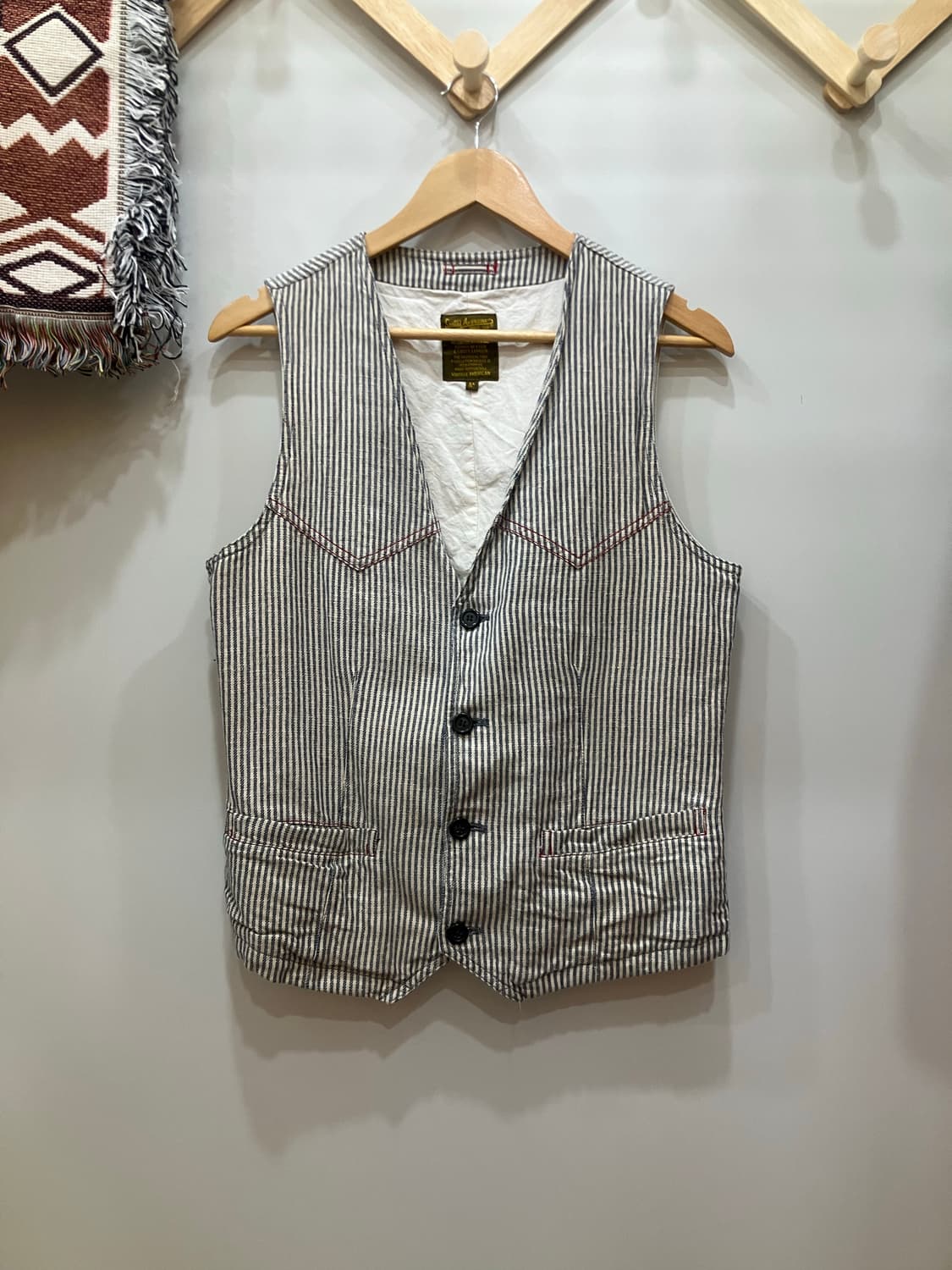 smiths american 스미스아메리칸 히코리 스트라이프 베스트 상품이미지1