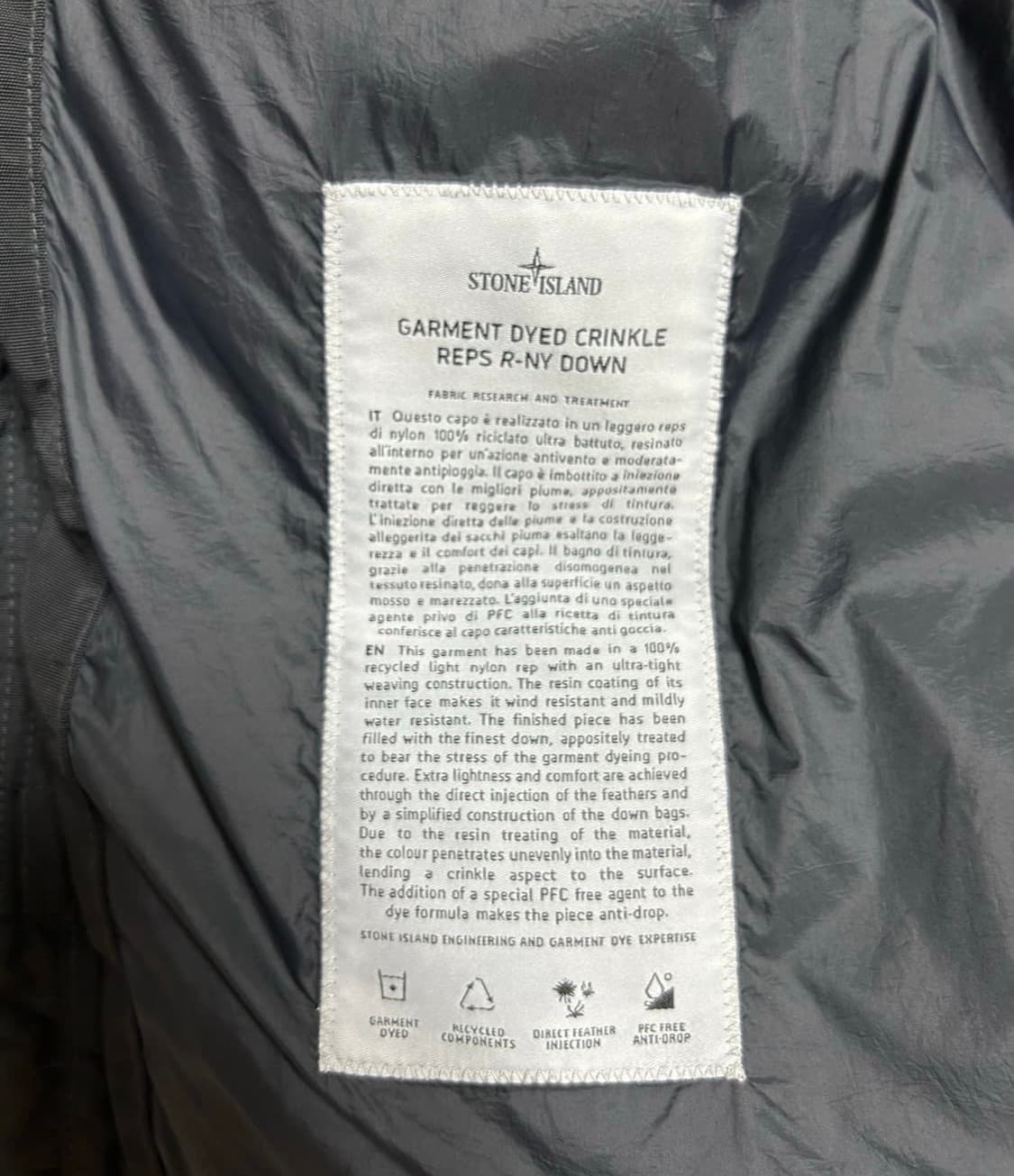 [XL]24FW 스톤아일랜드 크링클랩스 패딩 상품이미지5