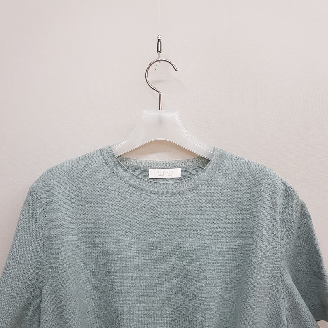 한섬 SJSJ 니트 배색 반팔 원피스 F사이즈 상품이미지2