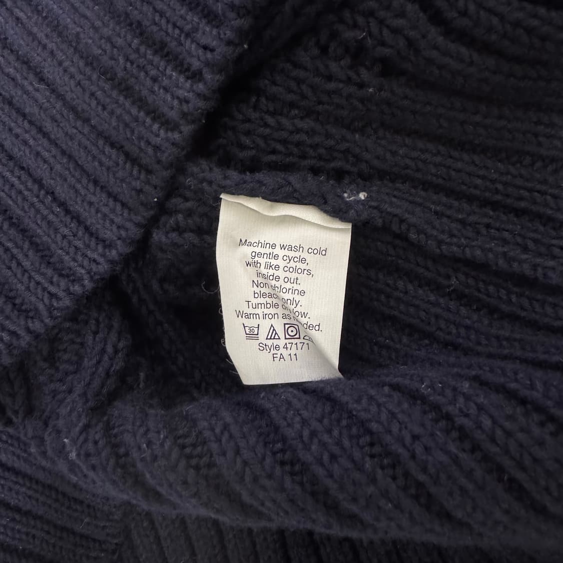 (W)J.CREW 제이크루 네이비 케이블 니트 상품이미지4