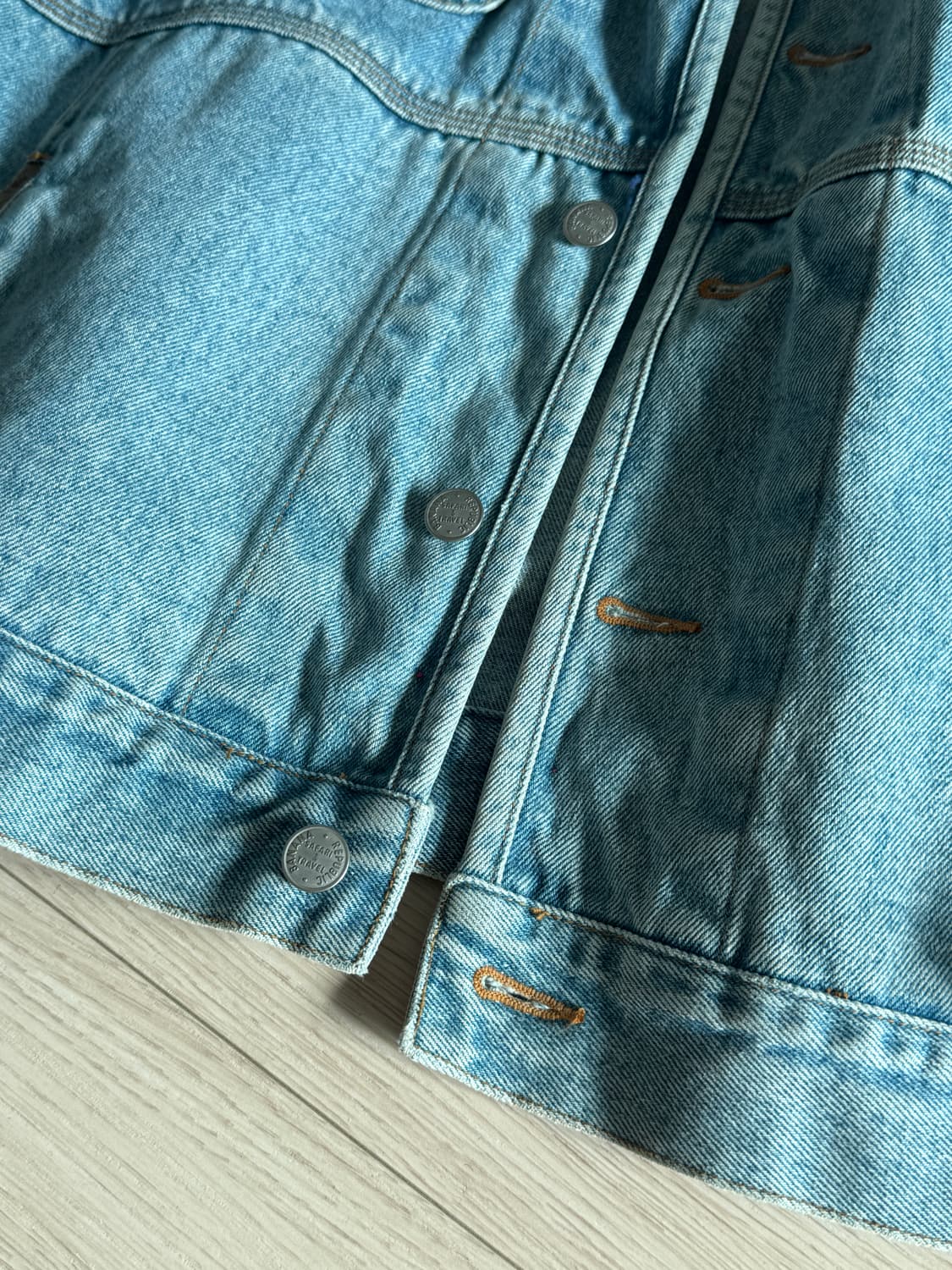 빈티지 바나나 리퍼블릭 스웨이드카라 데님자켓 상품이미지2