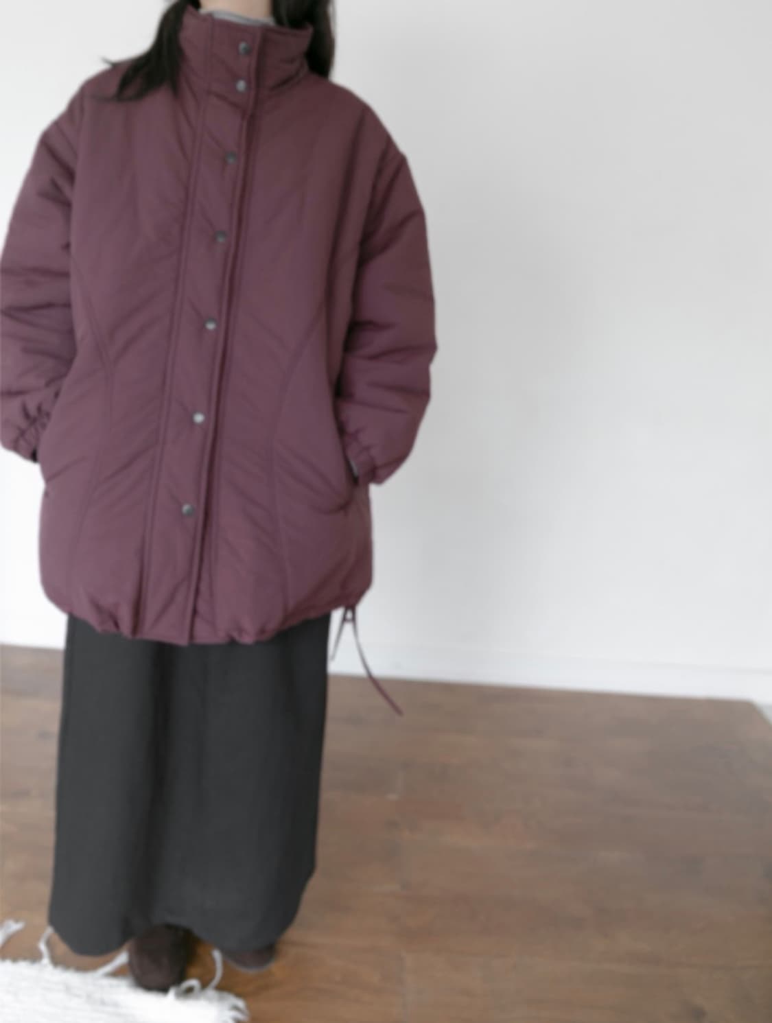 에프터먼데이 오무수히 하우유 소브 언비티 / 하프 야상패딩 점퍼(그레이) 상품이미지2