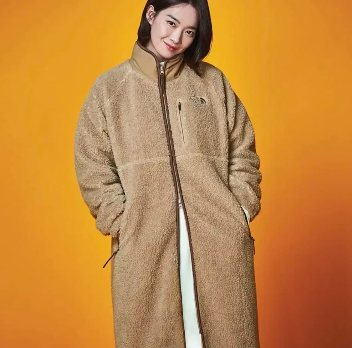 노스페이스 뽀글이 롱 코트 여성S 90 상품이미지3