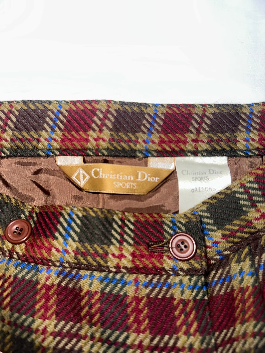 디올 스포츠 체크 미디 스커트 상품이미지7