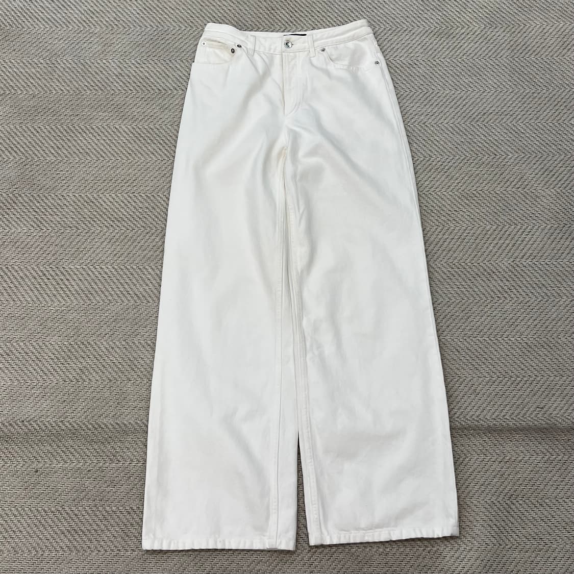 아페쎄 버튼플라이 화이트 팬츠 r3425 상품이미지1