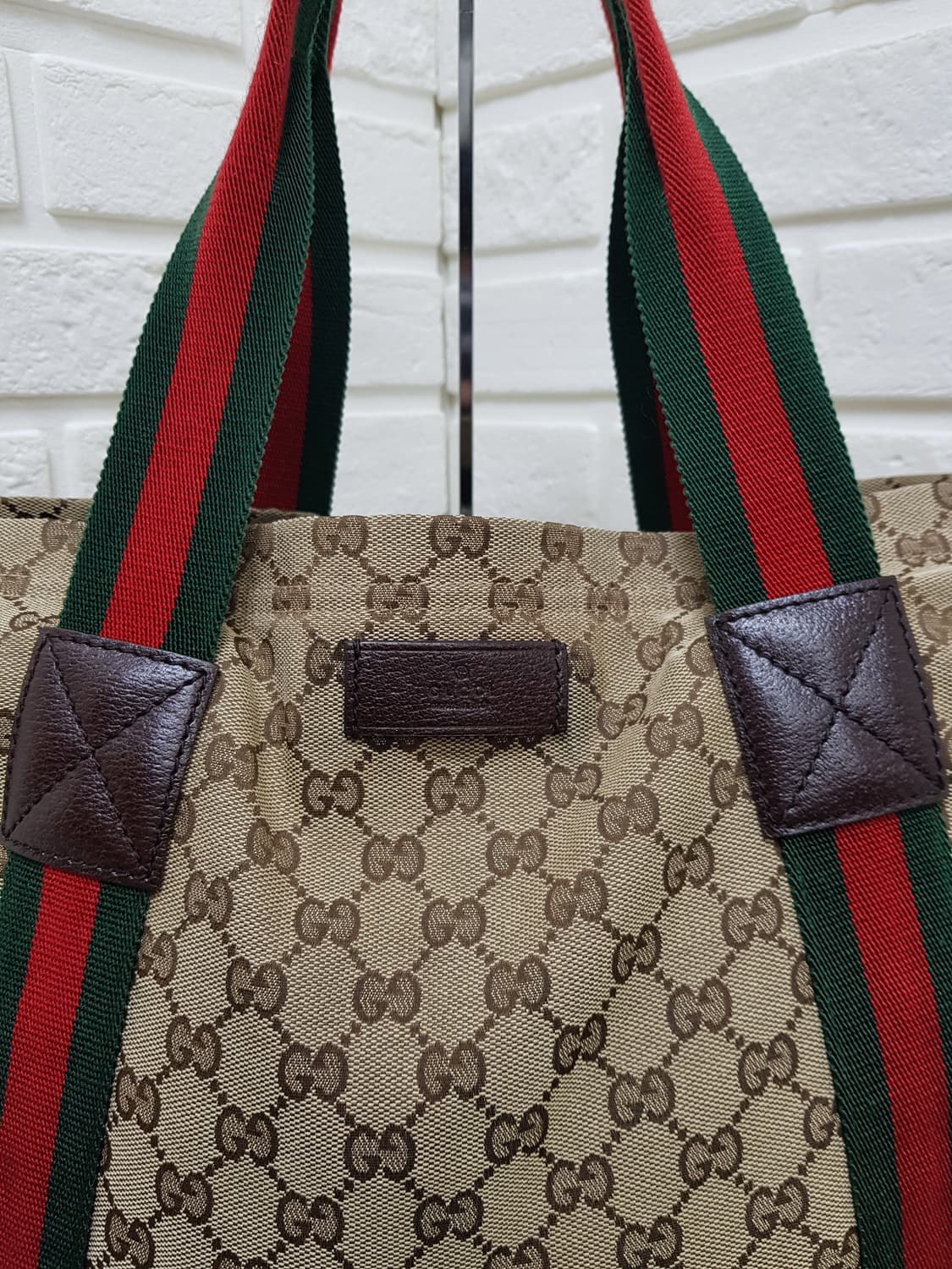 [정품] 구찌 gg자가드 삼색 트리밍 2way백 상품이미지4