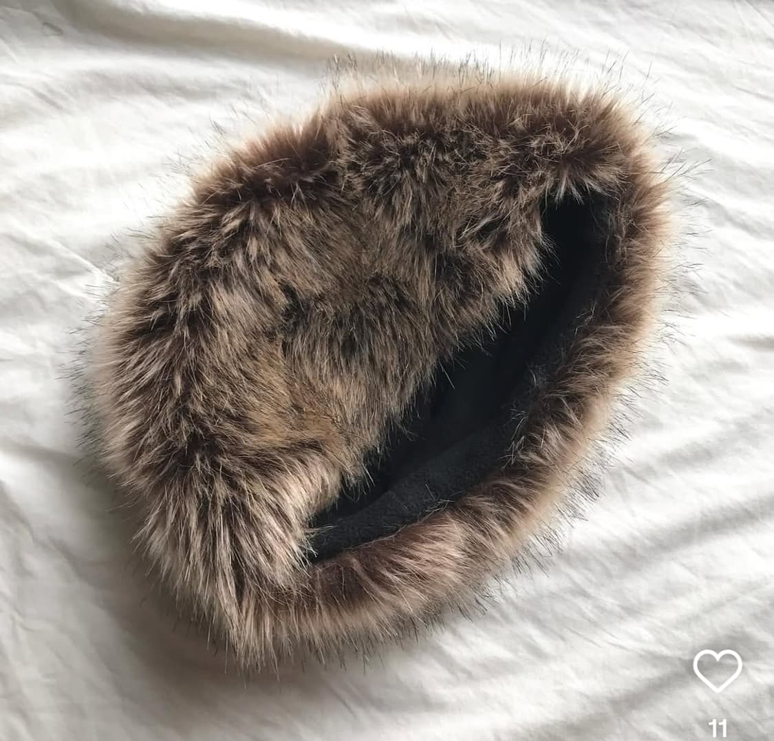 Toyosat 도요샛 빈티지 브라운 퍼 햇 상품이미지2