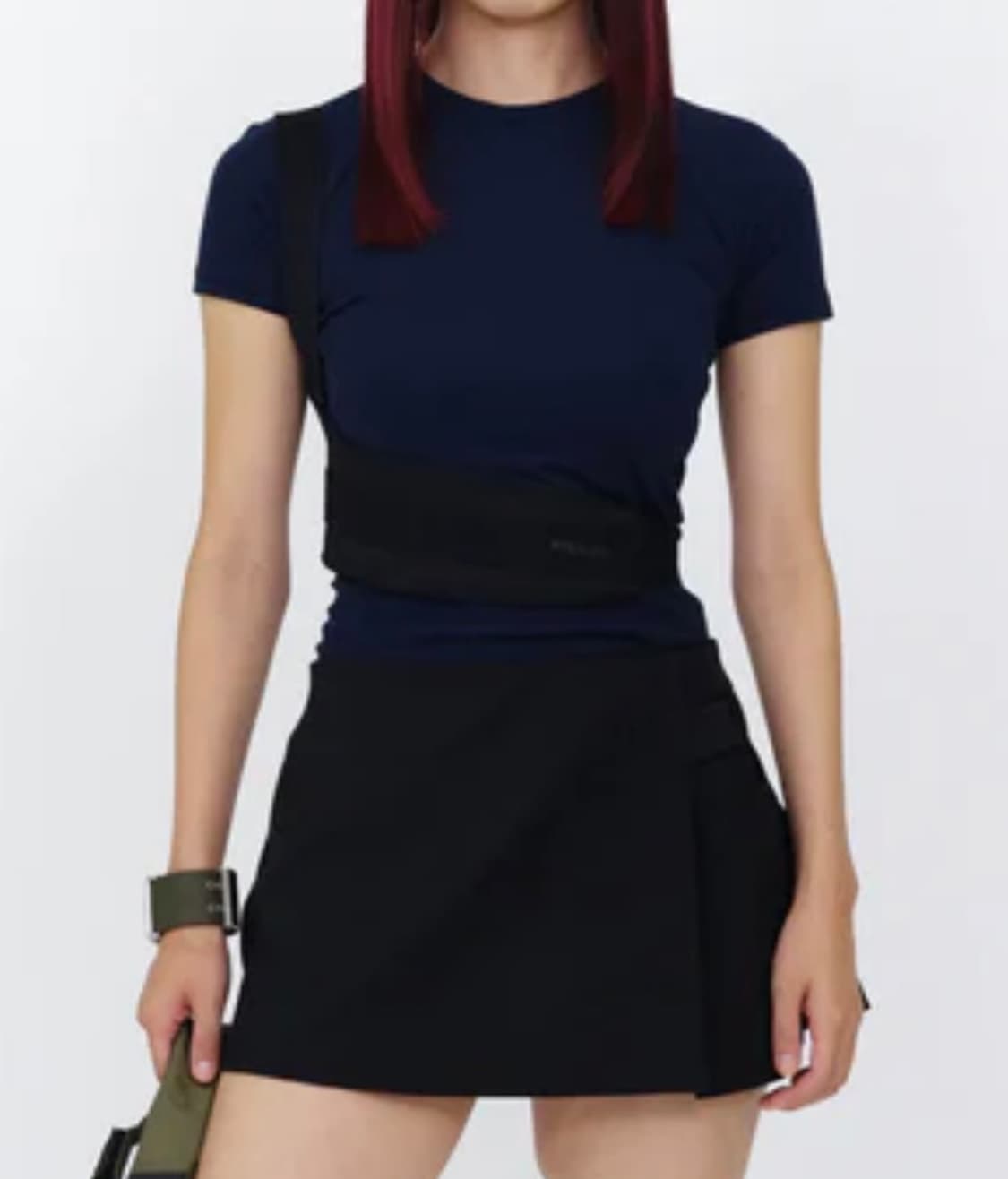 hyeinseo track tee navy / strap 1 size 상품이미지1