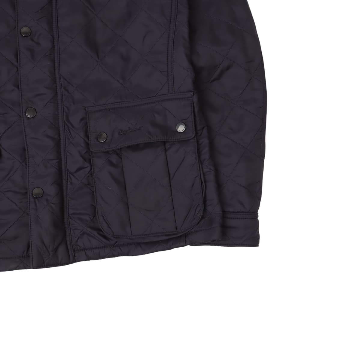 바버 네이비 폴라 퀼트 점퍼 자켓 상품이미지4
