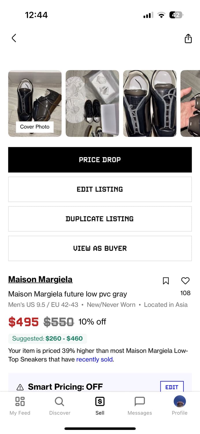 2016 Maison Margiela future low pvc gray 상품이미지10