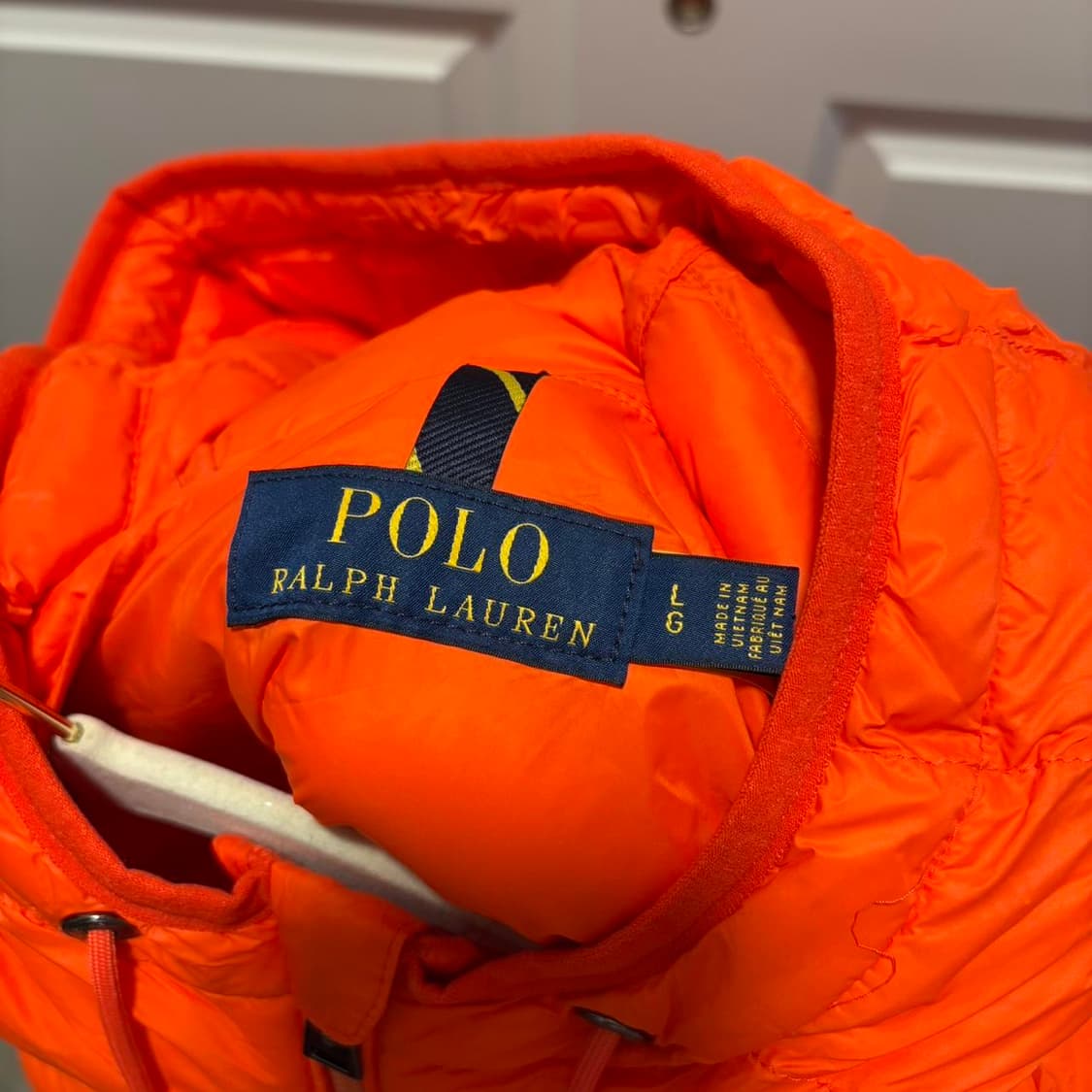 10s 폴로 랄프로렌 후디 경량패딩 오렌지 상품이미지2