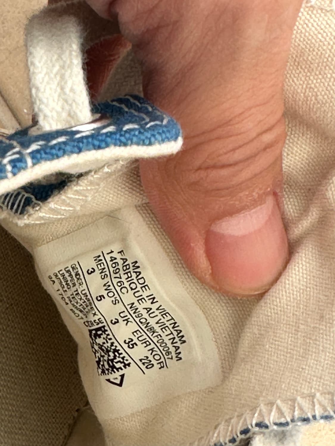 220) 척 70 빈티지 컨버스 임페리얼 블루 146976C 상품이미지4