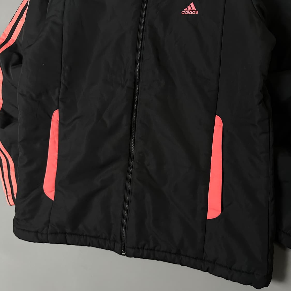 아디다스 로고 누빔 경량 점퍼 바람막이 검핑 100 [013106] 상품이미지3