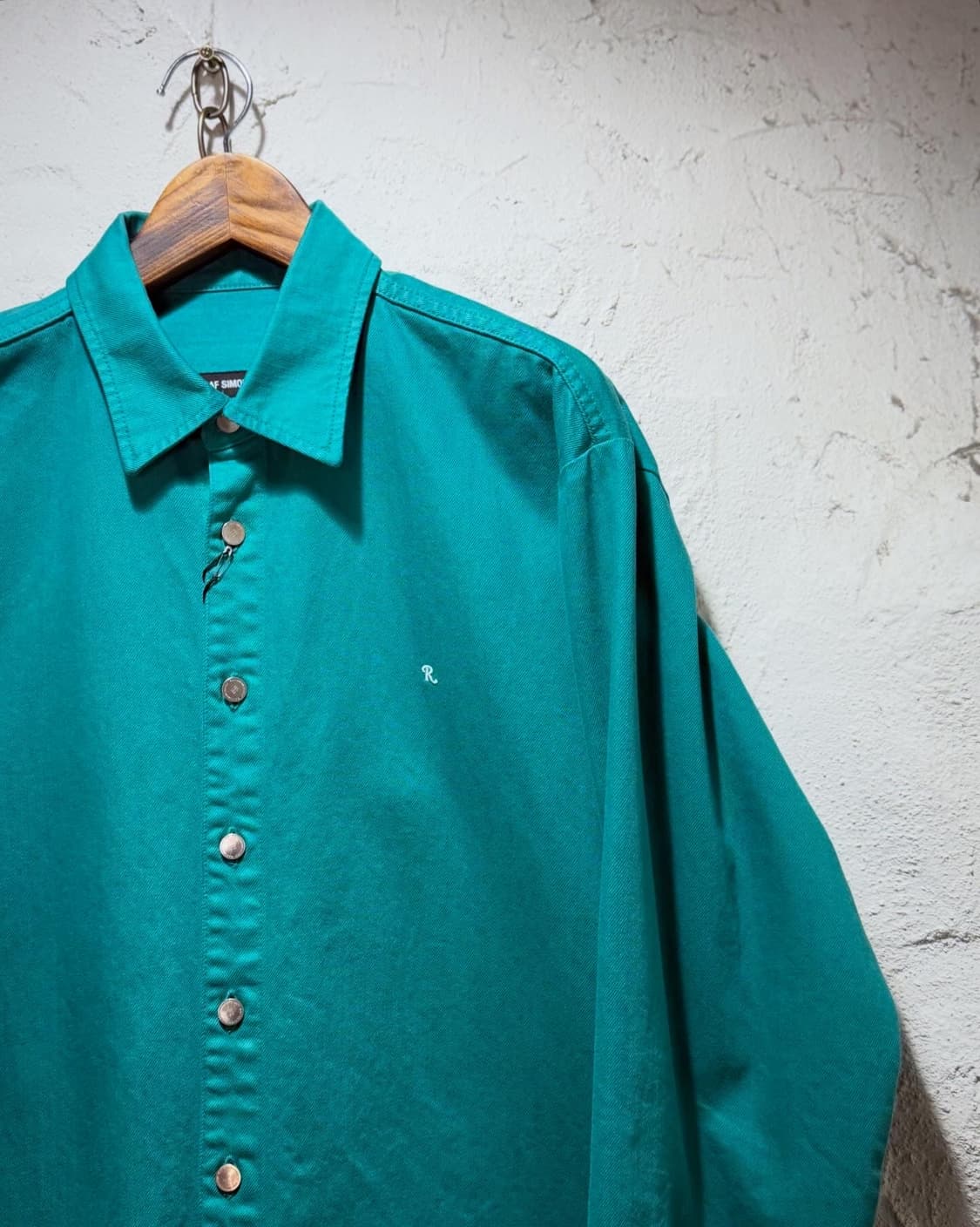Raf Simons Big Fit Denim Shirt’ Petrol  상품이미지3