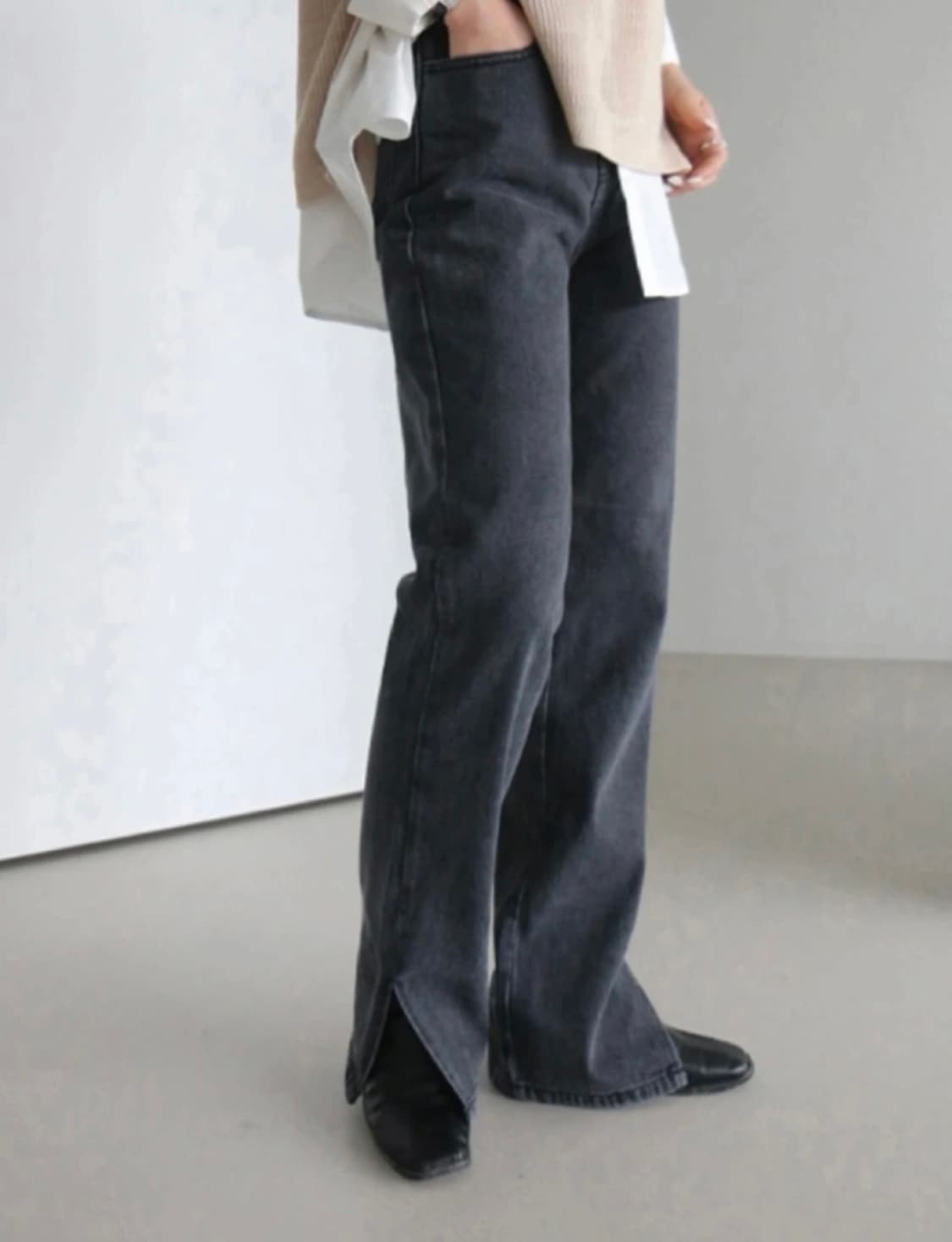 흑청일자팬츠m 상품이미지6