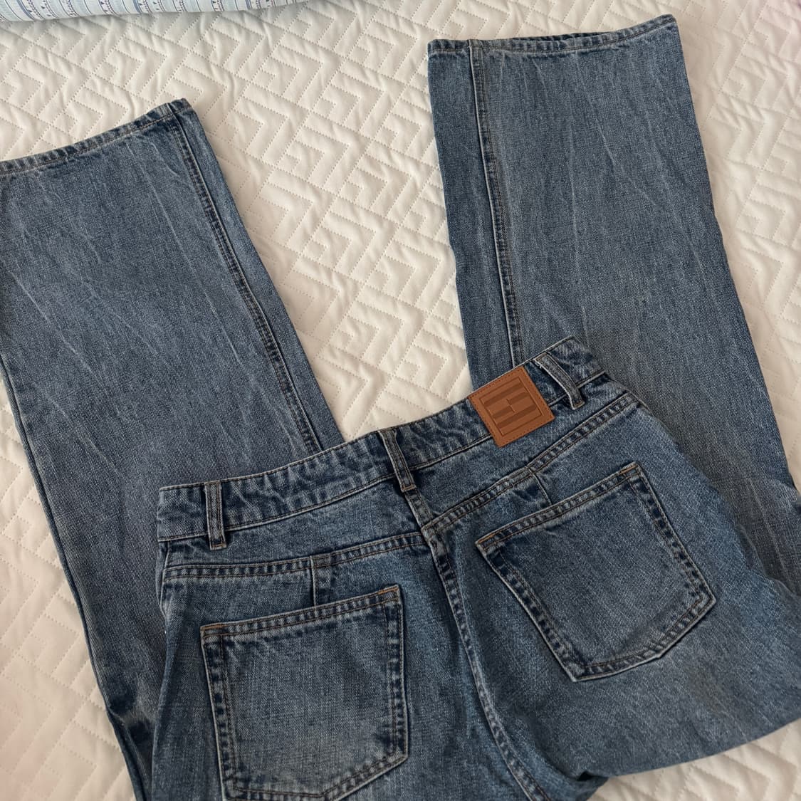 한섬 시스템 SYSTEM 데님 와이드팬츠 상품이미지3