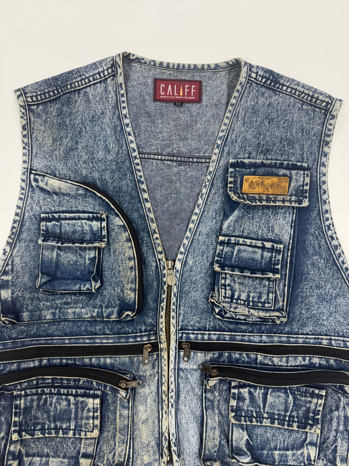 Califf 빈티지 워싱 멀티 베스트 상품이미지3