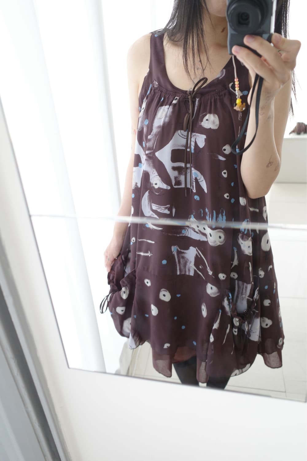 Brown sheer dress 상품이미지9