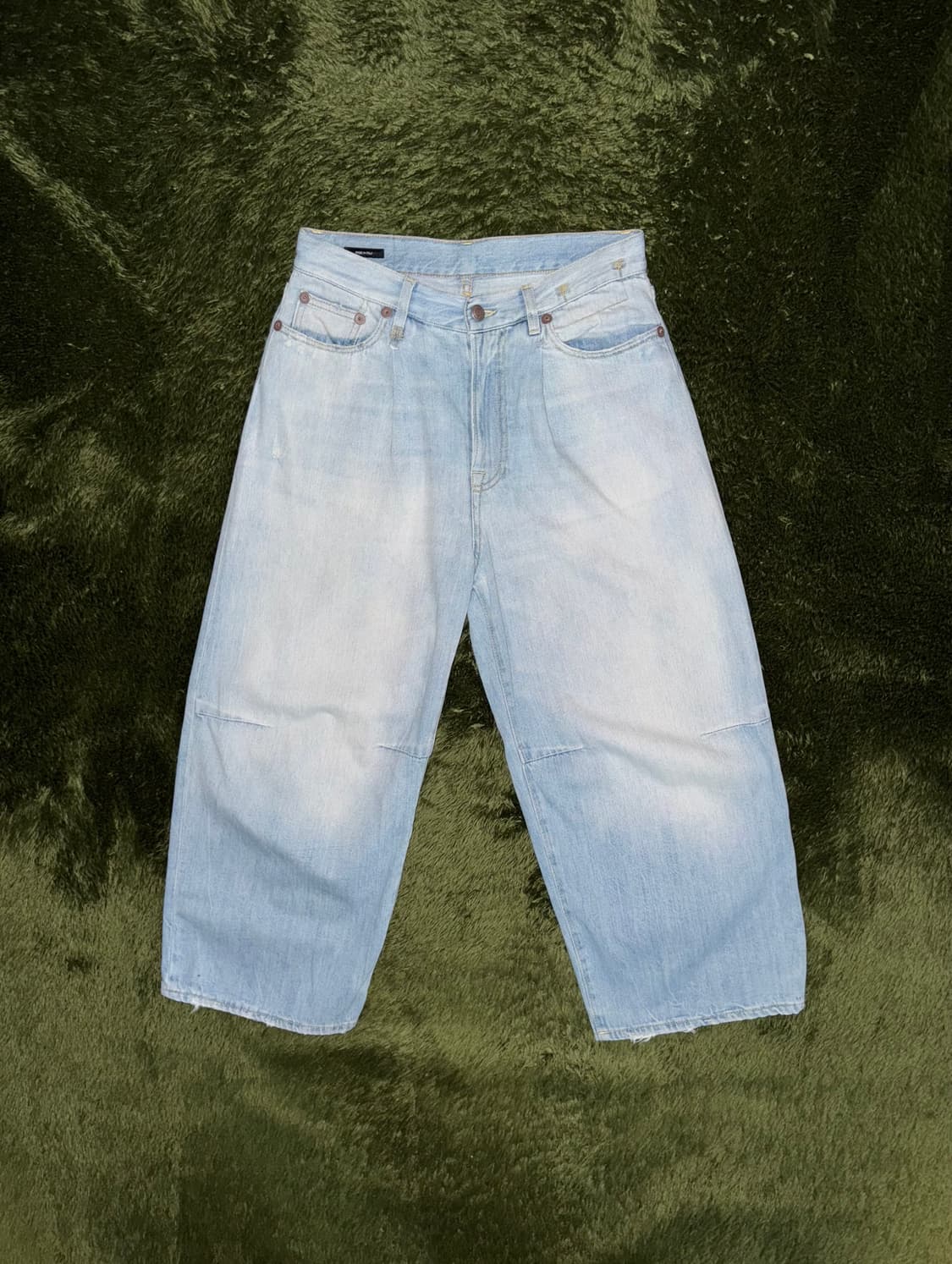 R13 알써틴 크롭 와이드 레그 데님 팬츠 MADE IN ITALY 상품이미지1