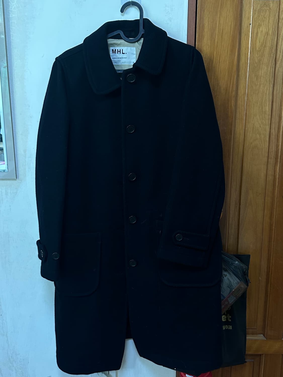 MHL 마가렛호웰 블랙 코트 사이즈 ii 상품이미지4