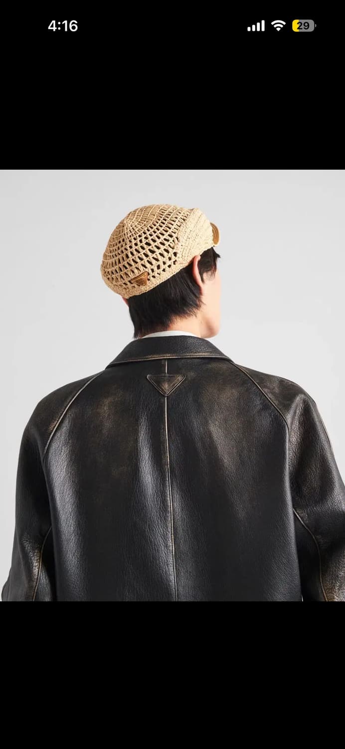 프라다 나파 벨티드 레더 자켓 42 상품이미지4