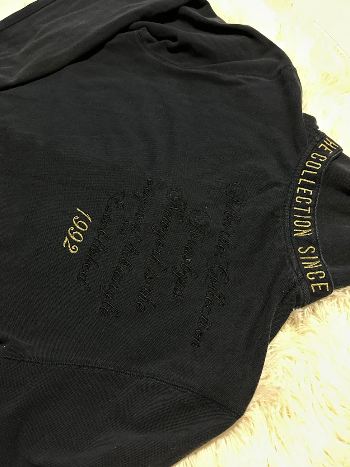 FUBU 넥라인 포인트 카라 긴팔티 XL 상품이미지3