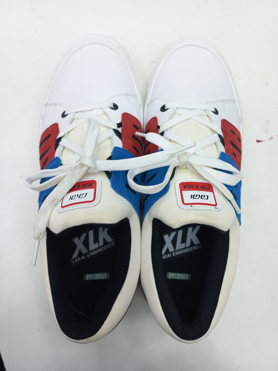 라카이 XLK 운동화 255mm 화이트/레드/블루 상품이미지4