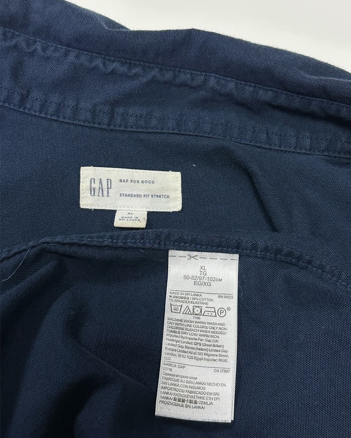 갭 네이비 코튼 셔츠 상품이미지3