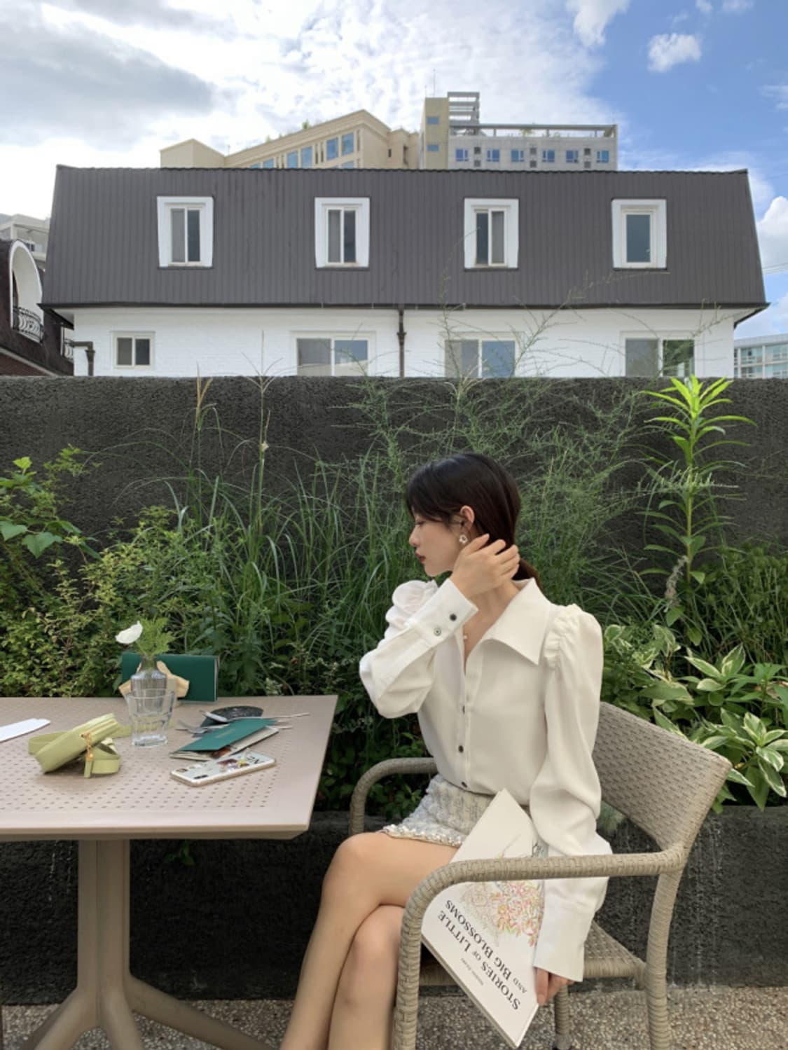 새상품 ) 서쿠키 오슈 블라우스 S 상품이미지3