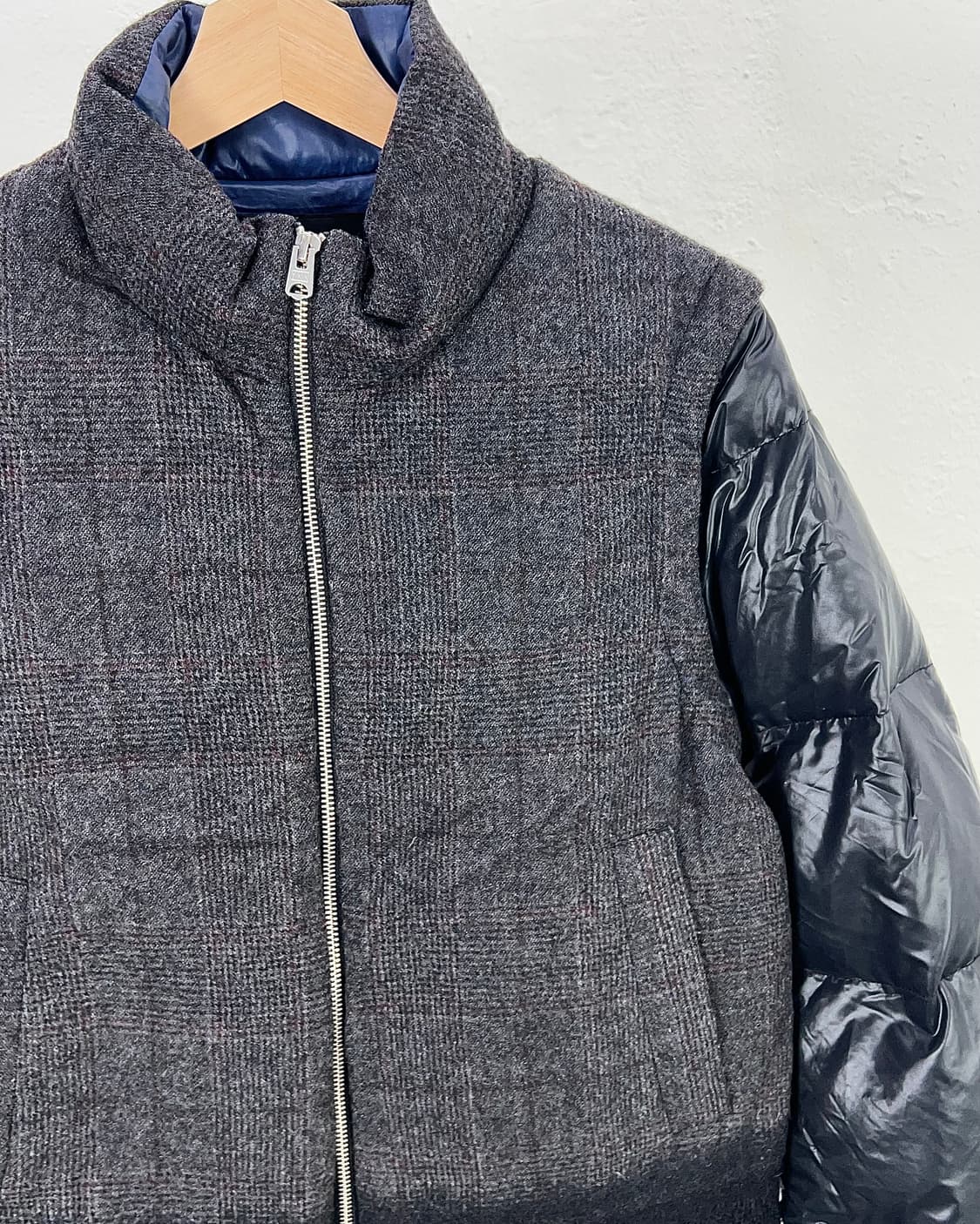 08서커스 다크 그레이 투웨이 도킹 울 패디드 자켓 상품이미지4