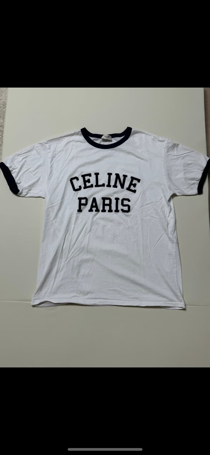 셀린느 링거티 (100사이즈) 파리 루즈 티셔츠 네이비 블랙 상품이미지1