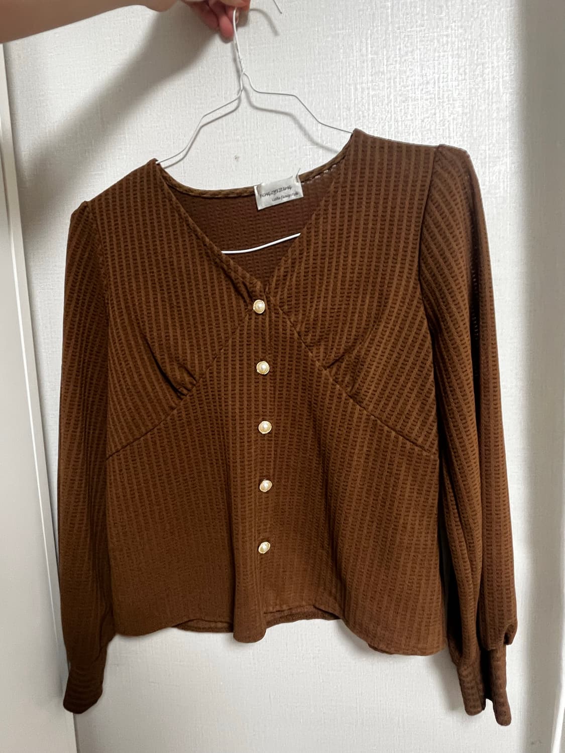 브라운 블라우스 상품이미지1