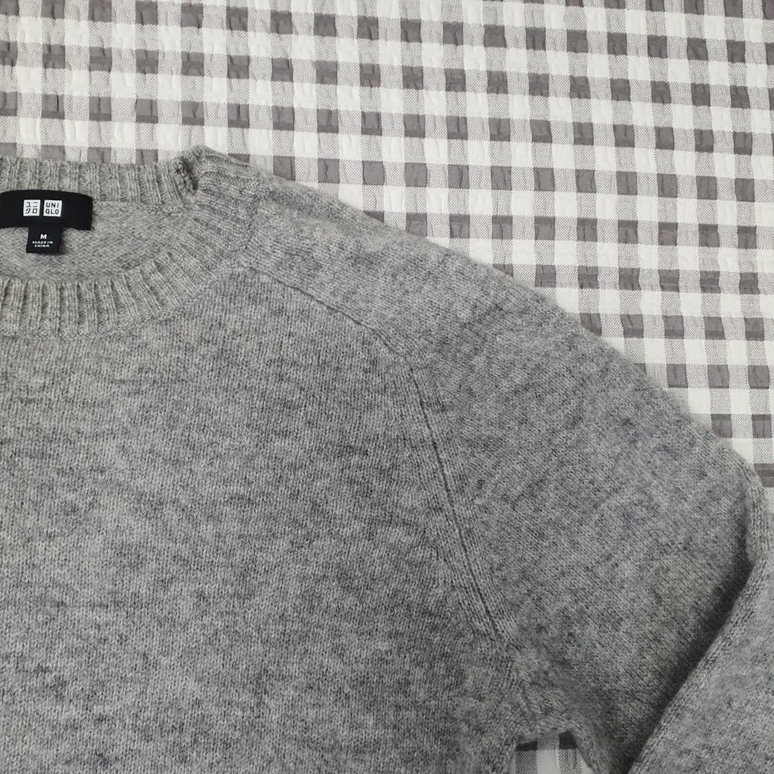 유니클로 울100 슬림핏 니트 남자95 상품이미지3