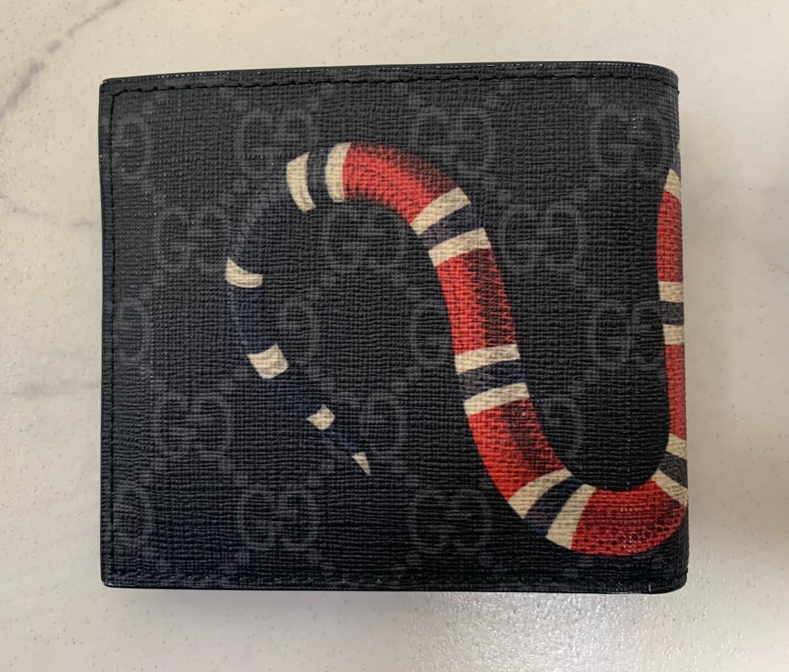 구찌 스네이크 반지갑 블랙 상품이미지2